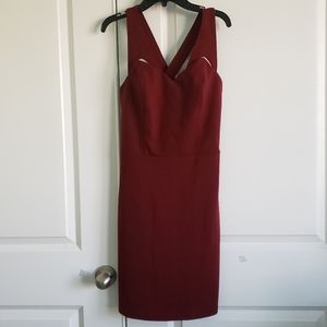 Jack by BB Dokota Sexy Cut-Out Crossover Red Dress